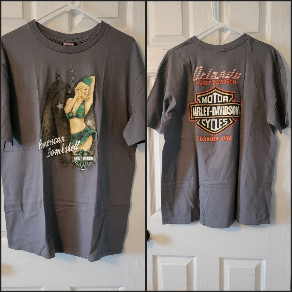 Harley-Davidson Gray Graphic Tee